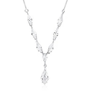 Colier mireasa din argint cu pietre DiAmanti Z1462NR_W-DIA (Argint 925‰ 5,5 g.)